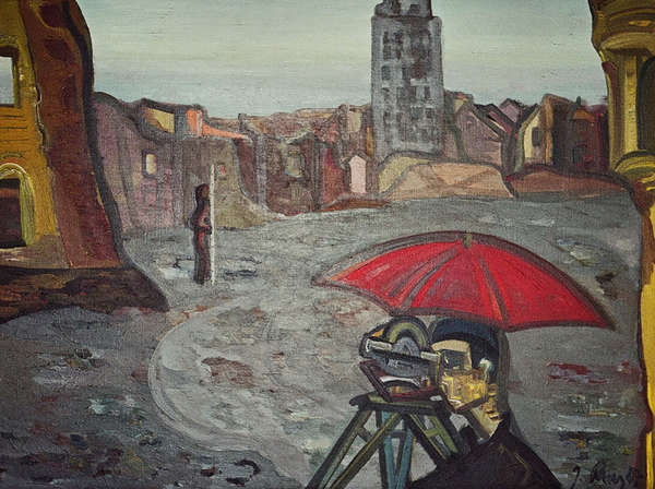 Zeměměřič (z cyklu Varšava, 1946) | Jaroslav Paur